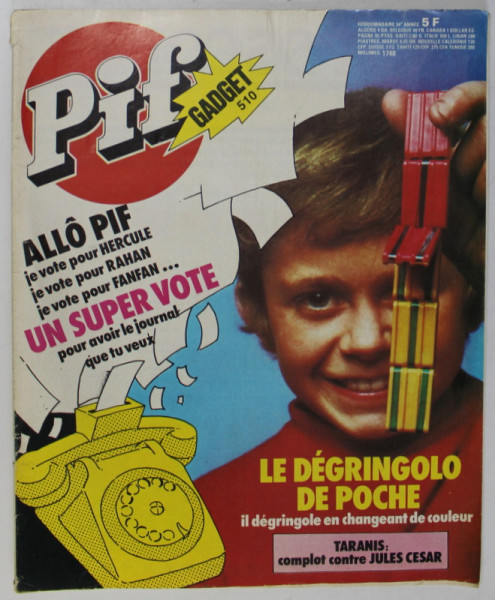 PIF , GADGET , no. 510  , JANVIER  ,1979 , LIPSA GADGET