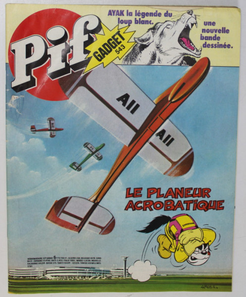 PIF , GADGET , no. 543 , AOUT  ,1979 , LIPSA GADGET
