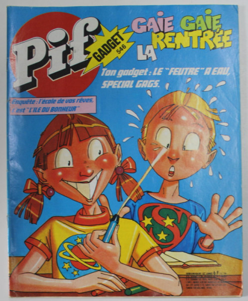 PIF , GADGET , no. 546, SEPTEMBRE 1979 , LIPSA GADGET