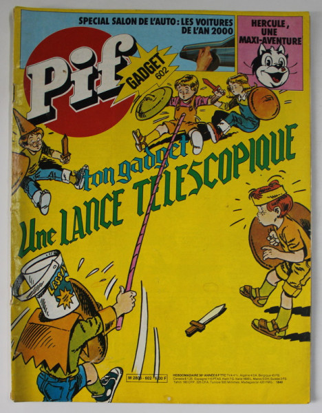 PIF , GADGET , no. 602 , OCTOBRE  1980 , LIPSA GADGET