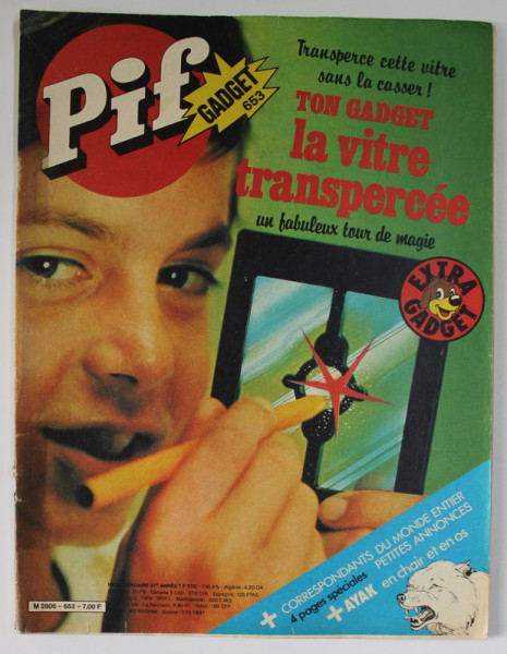 PIF , GADGET , no. 653 , SEPTEMBRE , 1981 , LIPSA GADGET