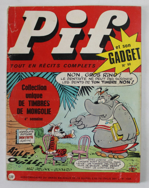 PIF , GADGET , No. 90 , NOVEMBRE  , 1970 , LIPSA GADGET