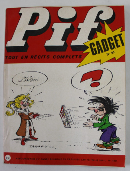 PIF , GADGET , No. 93  , DECEMBRE  , 1970  , LIPSA GADGET