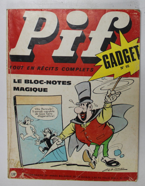 PIF , GADGET , No. 95 , DECEMBRE , 1970 , LIPSA GADGET