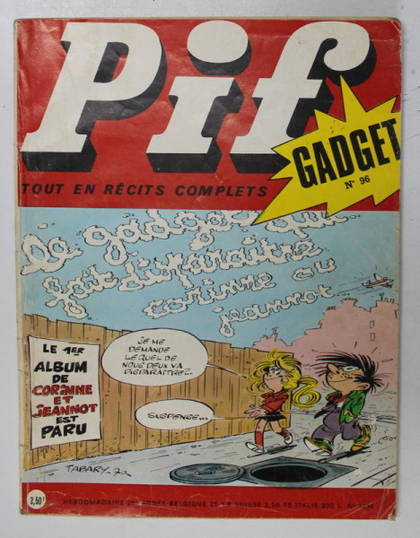 PIF , GADGET , No. 96 , DECEMBRE , 1970 , LIPSA GADGET