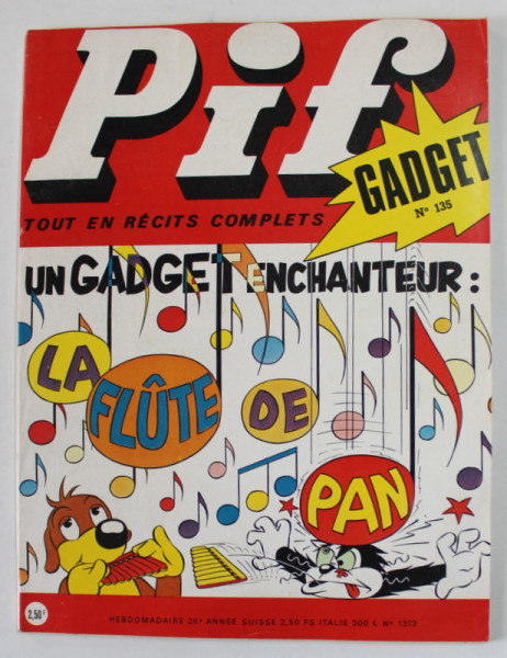 PIF , GADGET , No.135  , SEPTEMBRE  , 1971 , LIPSA GADGET