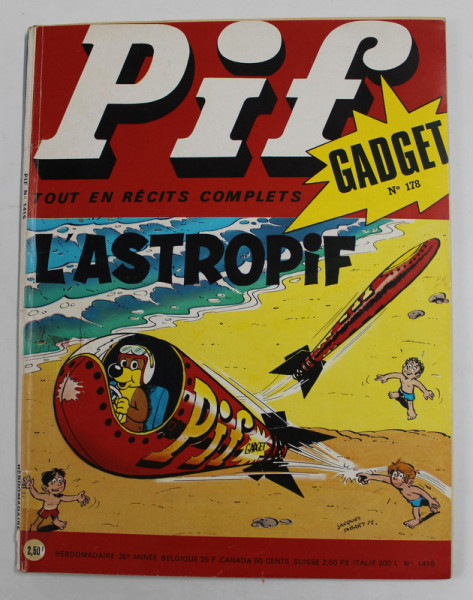 PIF , GADGET , NO.178 , JUILLET  1972 , LIPSA GADGET