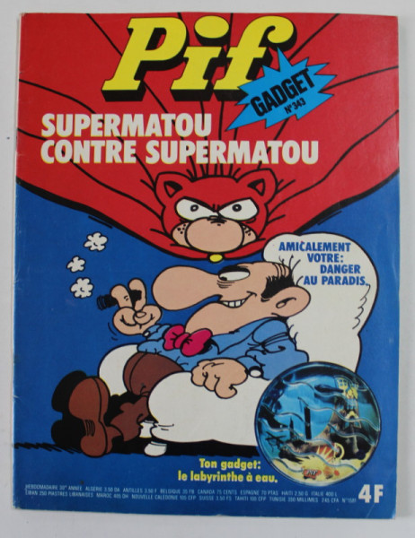 PIF , GADGET , No.343 , SEPT. , 1975 , LIPSA GADGET
