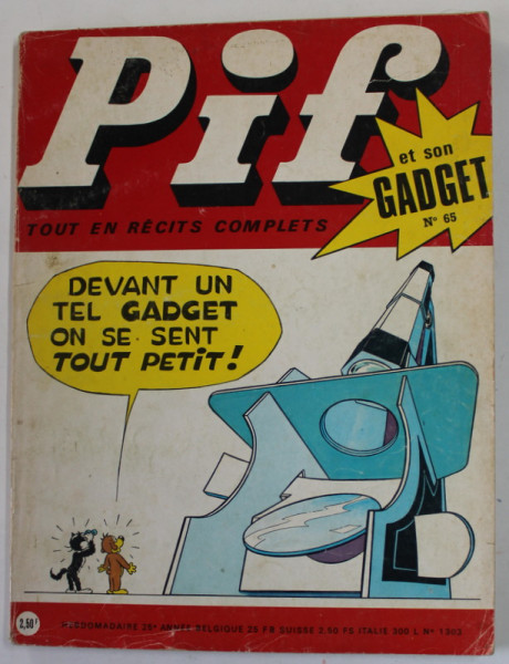 PIF , GADGET , NO.65 , MAI 1970 , LIPSA GADGET