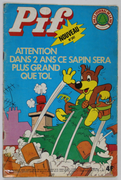 PIF , GADGET , NOUVEAU , NR. 347 , OCTOBRE , 1975