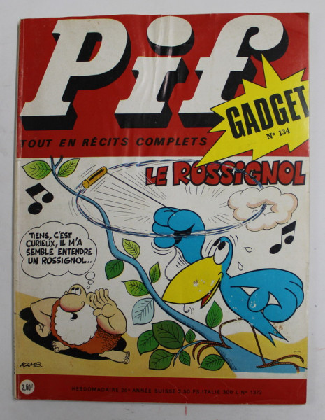 PIF , GADGET , NR. 134 , SEPTEMBRE , 1971 , LIPSA GADGET