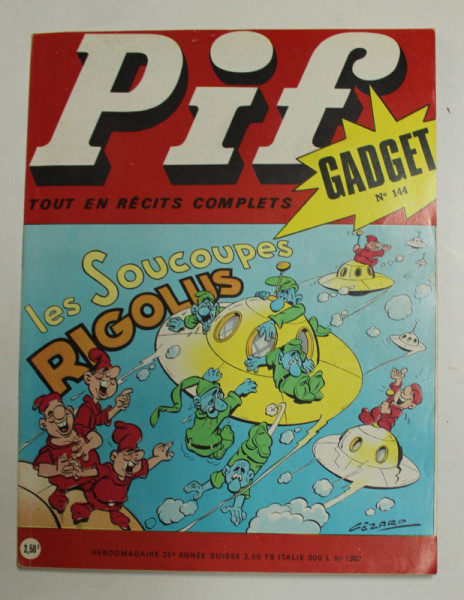 PIF GADGET , NR. 144  , 26e  ANEE , NOVEMBRE  , 1971 , LIPSA GADGET *