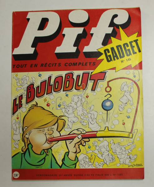 PIF GADGET , NR. 145 , 26 e  ANEE , NOVEMBRE  , 1971 , LIPSA GADGET *
