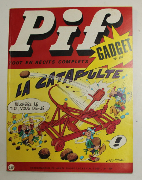 PIF GADGET , NR. 157 , 26e  ANEE , FEVRIER  , 1972 , LIPSA GADGET *