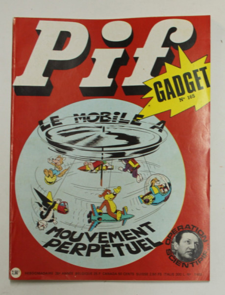 PIF GADGET , NR. 165  , 26e  ANEE , AVRIL  , 1972 , LIPSA GADGET *