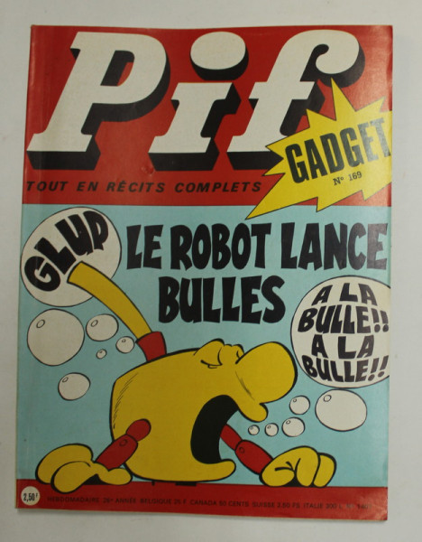 PIF GADGET , NR. 169  , 28e  ANEE , MAI  ,  1972 , LIPSA GADGET *