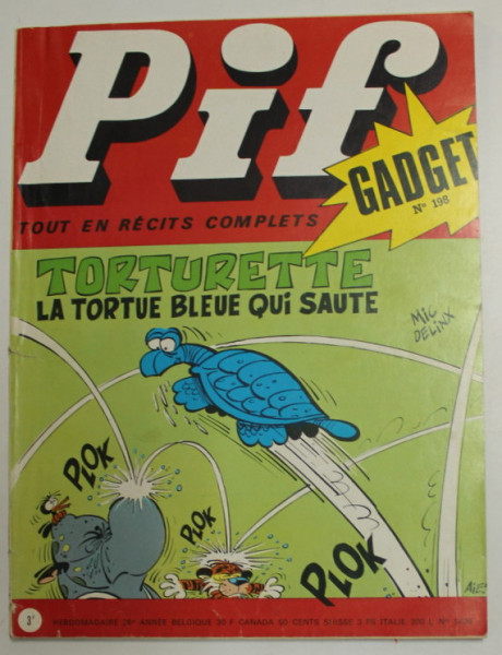 PIF GADGET , NR. 198 , 26 e  ANEE , DECEMBRE  , 1972 , LIPSA GADGET *