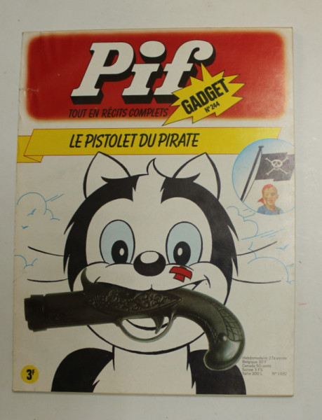 PIF GADGET , NR. 244  , 27e  ANEE , OCTOBRE , 1973 , LIPSA GADGET *
