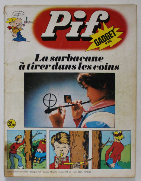 PIF GADGET , NR. 270  , 28e  ANEE , AVRIL  , 1974 , LIPSA GADGET *