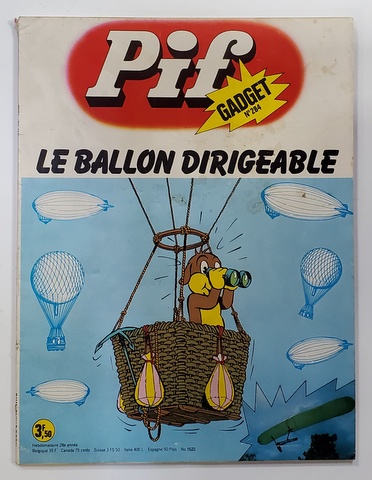 PIF GADGET , NR. 284  , 28e  ANEE , AOUT , 1974 , LIPSA GADGET *