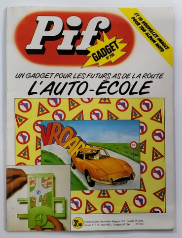 PIF GADGET , NR. 296  , 28e  ANEE , OCTOBRE , 1974 , LIPSA GADGET *