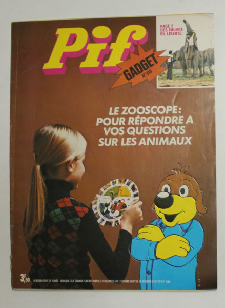 PIF GADGET , NR. 310 , 28 e  ANEE , FEVRIER  ,1975 , LIPSA GADGET *
