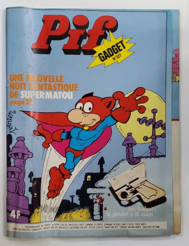 PIF GADGET , NR. 327  , 29e  ANEE , MAI  , 1975 , LIPSA GADGET *