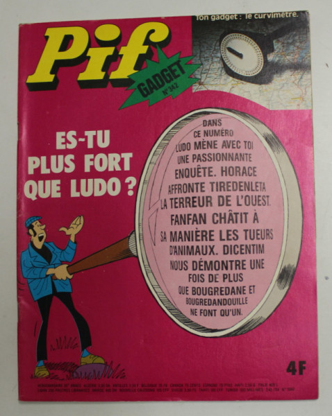 PIF GADGET , NR. 342 , 30 e  ANEE , SEPTEMBRE  , 1975 , LIPSA GADGET *