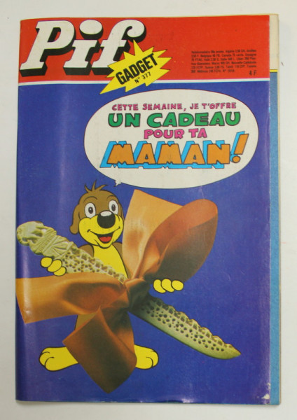 PIF GADGET , NR. 377  , 30e  ANEE , MAI  ,  1976 , LIPSA GADGET *