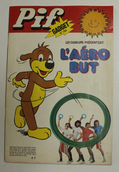 PIF GADGET , NR. 390  , 30e  ANEE , AOUT   , 1976 , LIPSA GADGET *