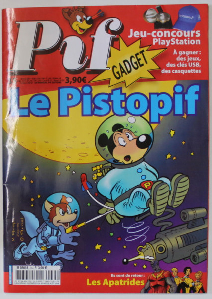 PIF GADGET , REVISTA DE BENZI DESENATE CU TEXT IN LIMBA FRANCEZA , No.35 , 30 MAI 2007