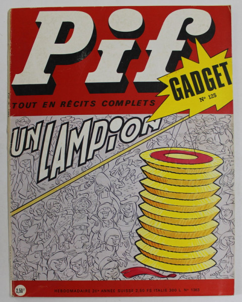 PIF , no. 125  , JUILLET  , 1971 , LIPSA GADGET *