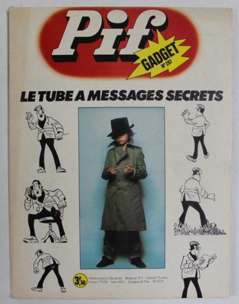 PIF , no. 287, AOUT  , 1974 , LIPSA GADGET *, PAGINILE 51- 52 CU FRAGMENT LIPSA