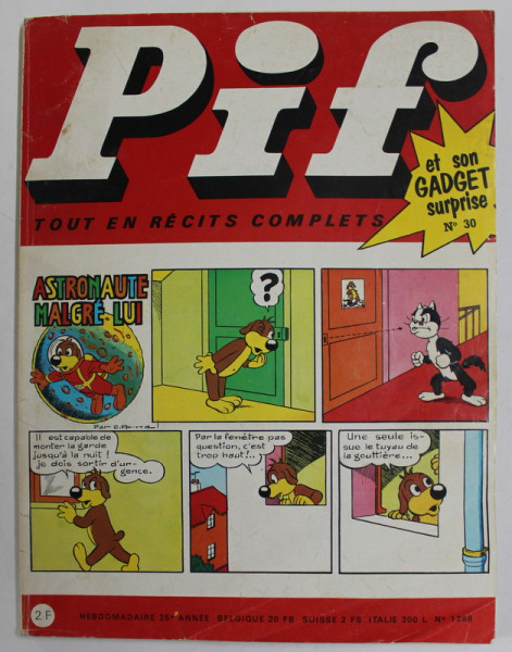 PIF , no. 30 , SEPTEMBRE , 1969 , LIPSA GADGET *