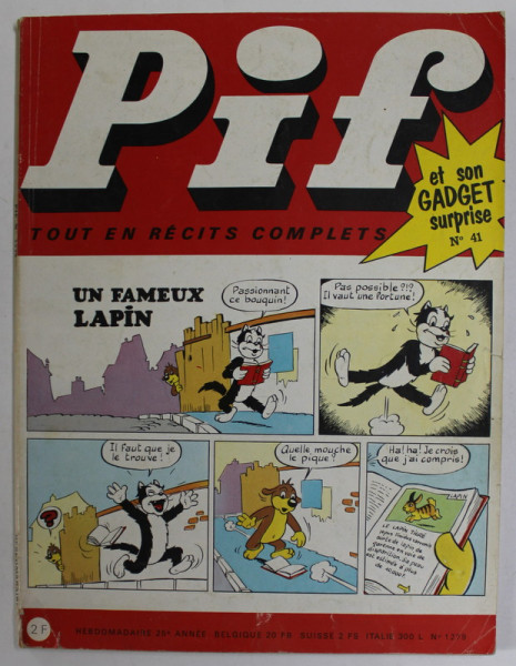 PIF , no. 41 , DECEMBRE , 1969 , LIPSA GADGET *, PAGINILE 63-66 CU DECUPAJ