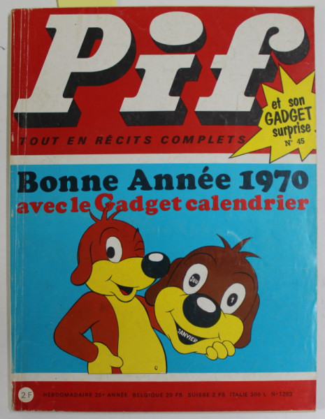 PIF , no. 45 , DECEMBRE , 1969 , LIPSA GADGET *