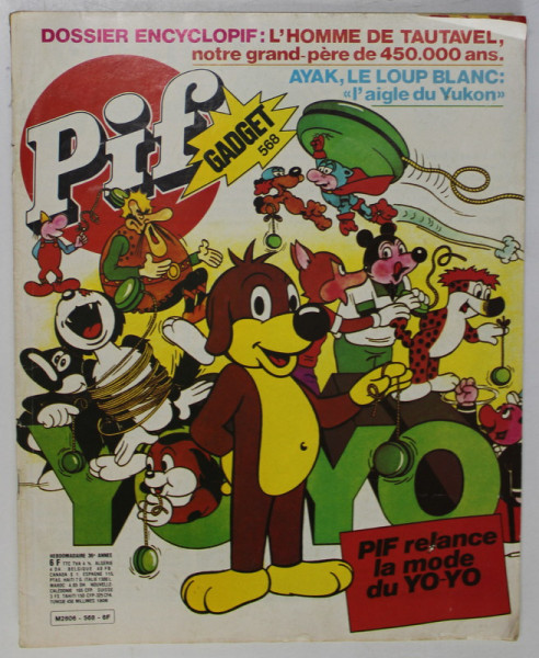 PIF , GADGET , no. 568 FEVRIER  ,  1980 , LIPSA GADGET, COTOR CU DEFECTE