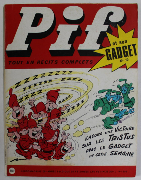 PIF , no. 70 , JUIN  , 1970 , LIPSA GADGET *, PAGINILE 29-30 CU DECUPAJ