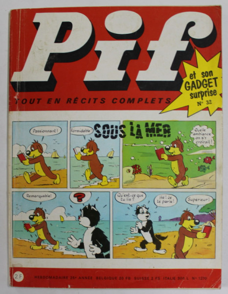 PIF , no.32 , SEPTEMBRE  , 1969 , LIPSA GADGET *