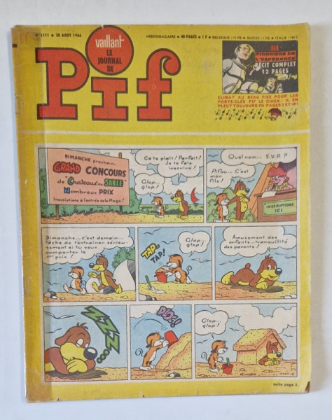 PIF , VAILLANT , No. 1111 , 1966 *BENZI DESENATE