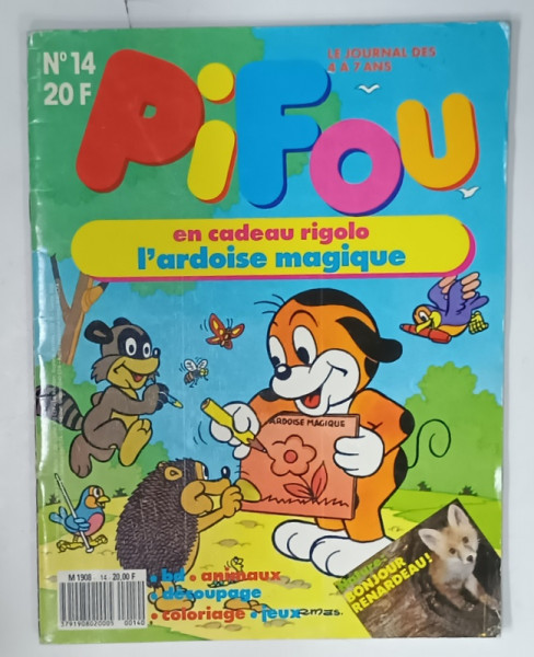 PIFOU , LE JOUNAL DES 4 A 7 ANS , No. 14 , 1989