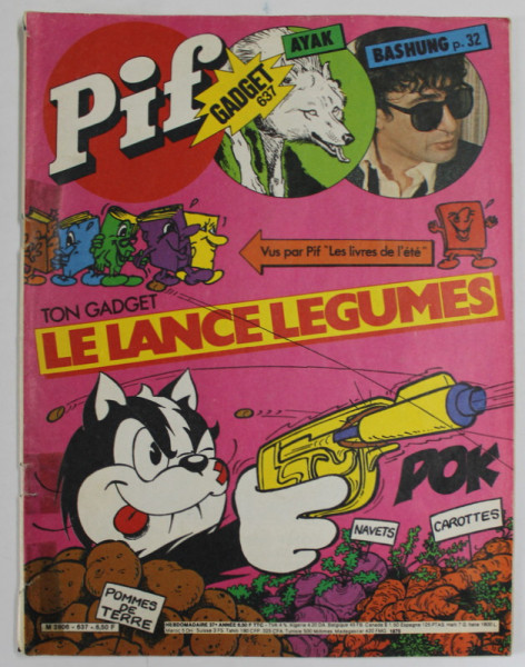PIF  GADGET , No. 637 , JUIN , 1981 , LIPSA GADGET