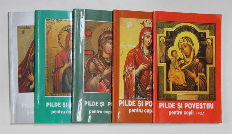 PILDE SI POVESTIRI PENTRU COPII , SET DE 5 VOLUME , 2001