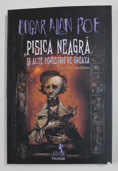 PISICA NEAGRA SI ALTE POVESTIRI DE GROAZA de EDGAR ALLAN POE , ilustratii de RADU RAILEANU , 2002