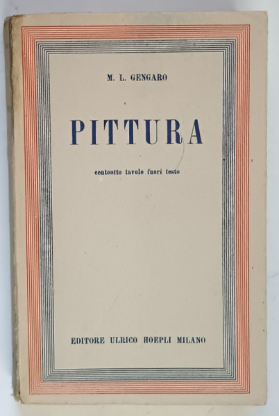 PITTURA ( PICTURA ) di MARIA LUISA GENGARO , 1949