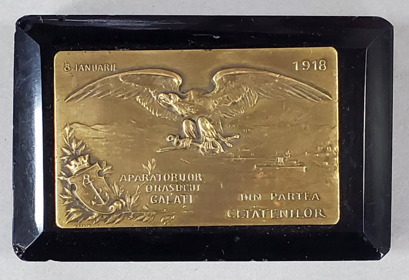Placheta ' Aparatorilor Orasului Galati, Ianuarie, 1918 ', Carniol Fiul