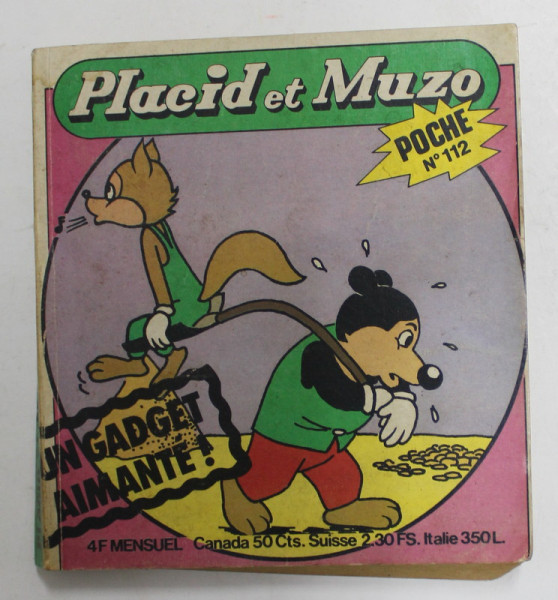 PLACID ET MUZO , POCHE , No. 112 , AVRIL , 1978, PREZINTA PETE SI URME DE UZURA