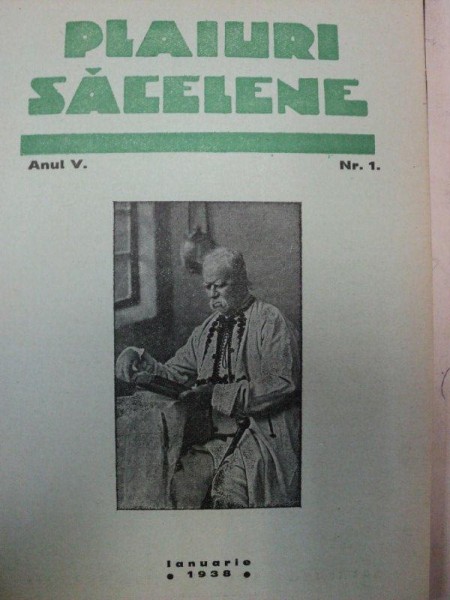 PLAIURI SACELENE - ANUL V  1938  NR.1-12