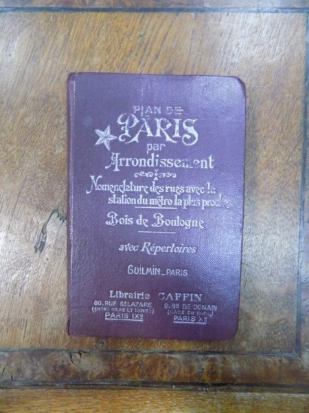 Plan de Paris, Libraire Caffin