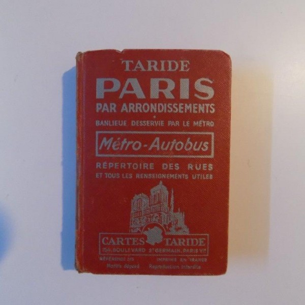 PLAN - GUIDE DE PARIS